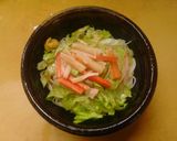 簡単昼食　レタスとそうめんの冷やし中華風作り方6写真