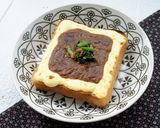 カレーの残りで、ドテマヨトースト作り方4写真
