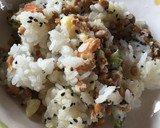 ごま塩で旨い！納豆とポテサラのまぜご飯作り方3写真
