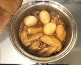 超簡単♡手羽先と卵のはちみつポン酢煮♪作り方3写真