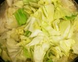 ローソン塩焼さばを使ったキャベツパスタ作り方2写真