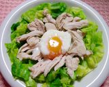 春キャベツ&鶏肉&温たまの巣ごもりサラダ作り方5写真