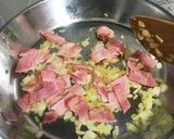 豆乳で作るベーコンのバジルクリームパスタ作り方2写真