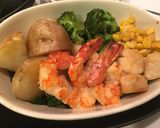海老と帆立と温野菜のグリル風作り方5写真