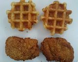冷凍骨なしフライドチキンでワッフルチキン作り方6写真