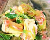 卵焼きと桜えびと三つ葉のさっと煮♪作り方4写真
