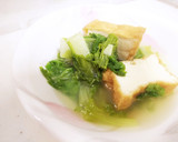 山東菜と厚揚げの白だしさっと煮作り方14写真