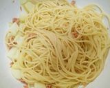 新じゃがと鮭フレークの醤油バタースパ♪作り方3写真