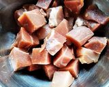 豚肉＆さつまいもの甘酢あん作り方1写真