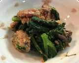 簡単！菜の花と鯖の味噌煮の和え物作り方3写真