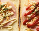 ハムチーズ＆レタスのトーストサンドイッチ作り方1写真