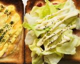 ハムチーズ＆レタスのトーストサンドイッチ作り方3写真