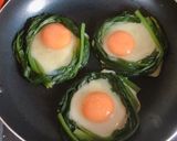 ほうれん草ハムエッグ♬ひとり分ずつ対応❤作り方5写真