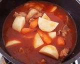 Mechado☆豚肉のトマト煮込み作り方5写真