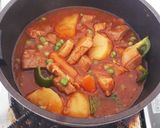 Mechado☆豚肉のトマト煮込み作り方7写真