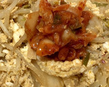 もやしと豆腐とキムチの卵とじ作り方13写真
