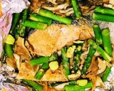材料5つ★厚切り鮭とアスパラの味噌焼き作り方7写真