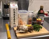 キノコとパセリのアンチョビクリームパスタ作り方1写真
