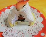 ロールケーキで❤苺のモンブラン作り方4写真