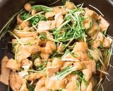 水菜と油揚げの煮浸し作り方4写真