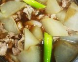 今日の夕飯①大根と豚肉煮作り方6写真