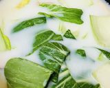 楽々☆チンゲン菜とキノコのクリームスープ作り方3写真