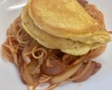 ふわふわオムレットひやむぎ〜ナポリタン風作り方6写真