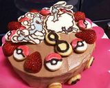 ポケモン好きのケーキに☆モンスターボール作り方10写真