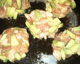 豚こまとアボカドの落とし焼き作り方3写真