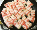 豚ばら薄切り肉巻き！豆腐の焼肉のたれ焼き作り方7写真