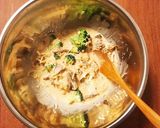 簡単舞茸とブロッコリーの和洋パスタ作り方4写真