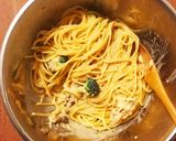 簡単舞茸とブロッコリーの和洋パスタ作り方6写真