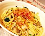 簡単舞茸とブロッコリーの和洋パスタ作り方7写真