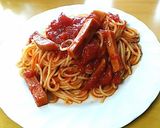 ありあわせ　簡単　トマトパスタ作り方7写真