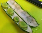 簡単　ソースなし　そら豆の春パスタ作り方2写真