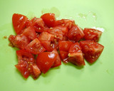 簡単！たっぷりレタスのトマト黒酢煮作り方1写真