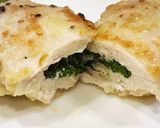 鶏ムネ肉の春菊チーズはさみ焼き♪ヘルシー作り方13写真