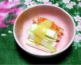 山ウドとカニカマの辛子酢味噌和え＊簡単作り方4写真