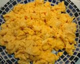 しらすとほろほろ卵シャキッと青菜の彩り丼作り方2写真