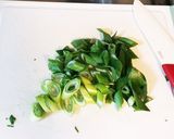 ネギの青い所炒め。おつまみに作り方1写真