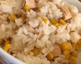 白だしで絶品☆ツナコーンの炊き込みご飯作り方5写真