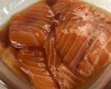 味付けサーモン☆ごま油めんつゆ漬け作り方2写真