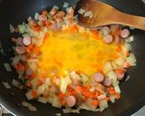 とうちゃんのチャーハン、ソーセージ香味ぺ作り方7写真