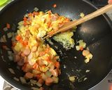 とうちゃんのチャーハン、ソーセージ香味ぺ作り方8写真