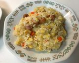 とうちゃんのチャーハン、ソーセージ香味ぺ作り方17写真