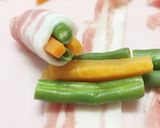 簡単❤お弁当に❤いんげんと人参の肉巻き作り方3写真