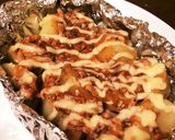 居酒屋の味！じゃがいもの塩辛マヨのせ♡作り方8写真