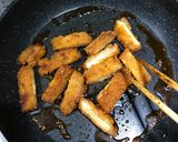 コンビニチキンのレモンソース炒め作り方3写真