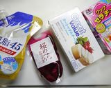桜スイーツ☆レアチーズケーキ作り方1写真