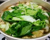 *チンゲン菜と鶏だんごスープ*作り方5写真